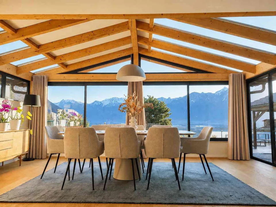 Beau chalet rénové à Villeneuve