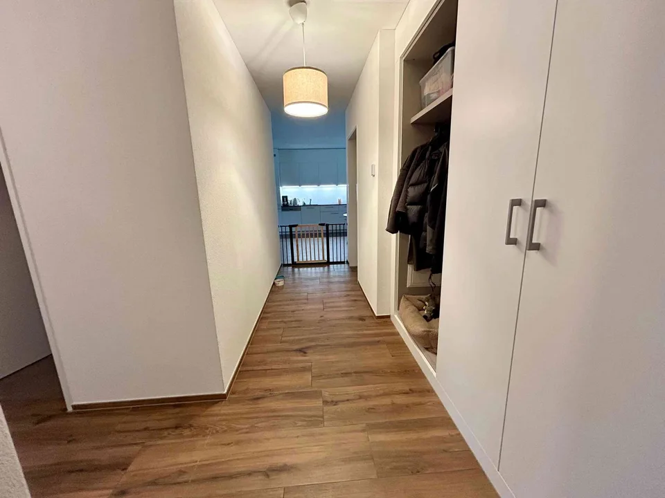 Moderne 3.5-Zimmer-Wohnung im Erdgeschoss in Rickenbach – Neubau mit Balkon und Lift