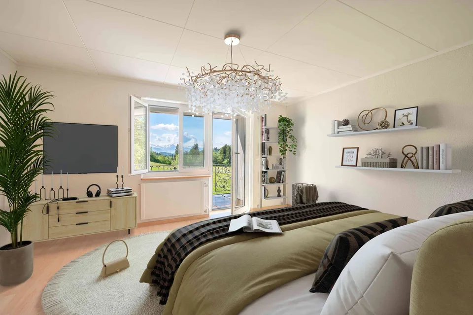 Exklusives Landhausidyll 3’874 m², mit grossem Naturteich & Alpenblick