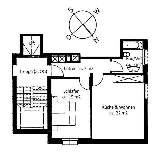 2 ½ Zimmer-Wohnung in Balgach zu vermieten