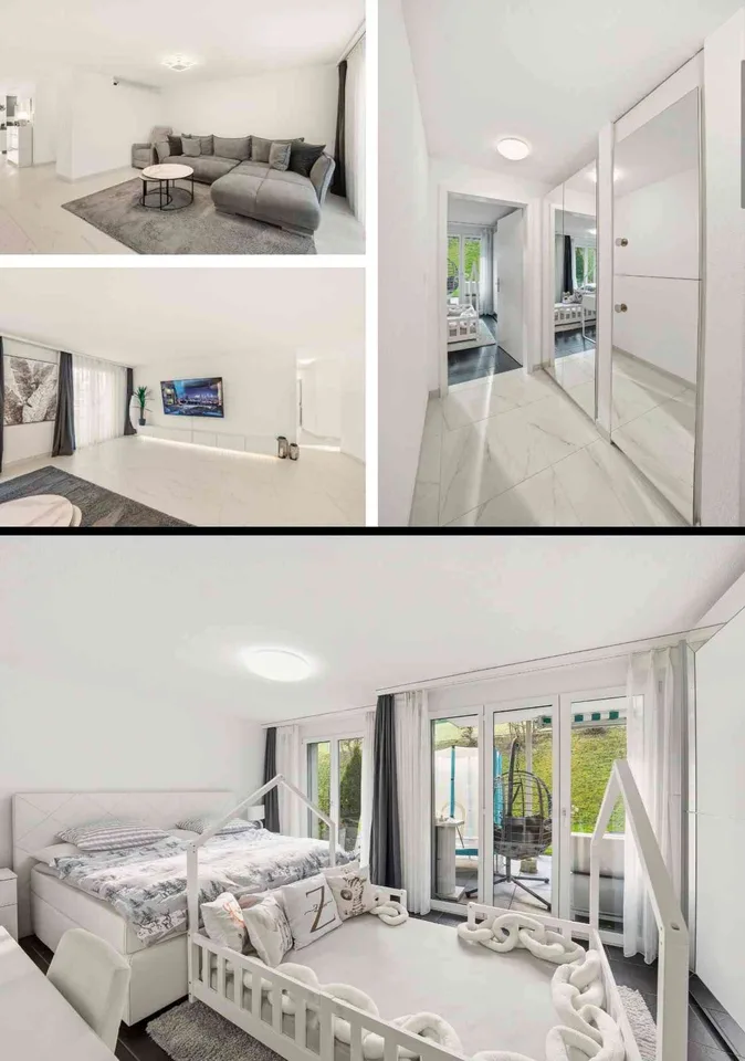 Moderne 4.5-Zimmer-Gartenwohnung frisch renoviert