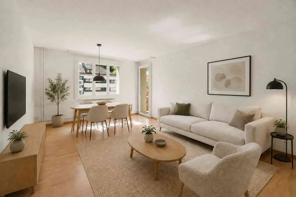 Charmante Wohnung mit Gartenblick nahe Stadt St. Gallen