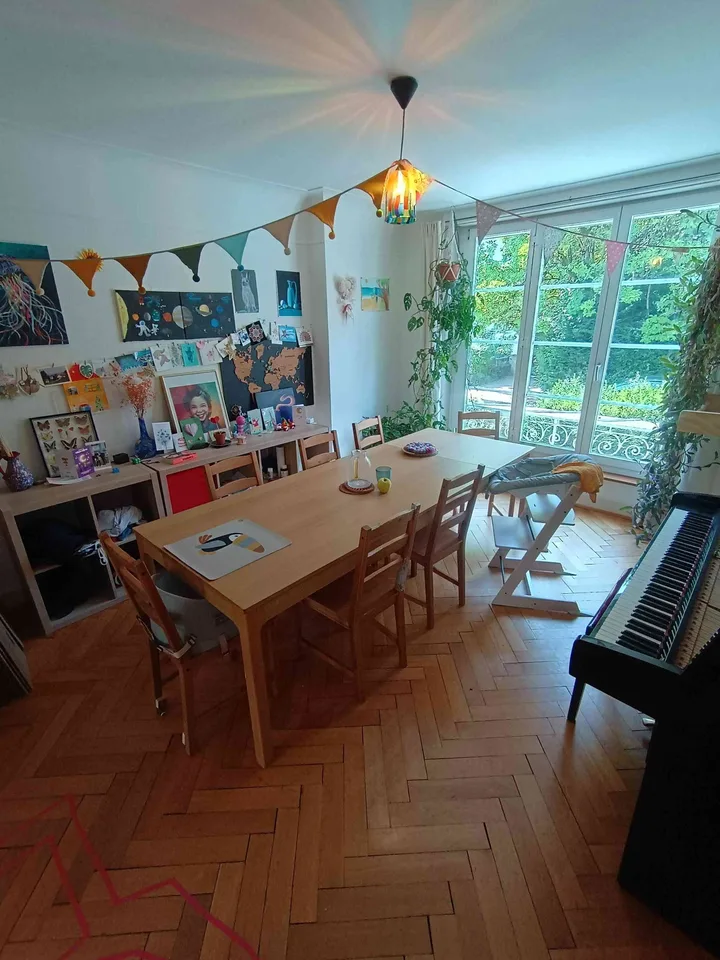 7 Zimmer mit Garten an ruhiger Spielstrasse 10 Min. vom SBB