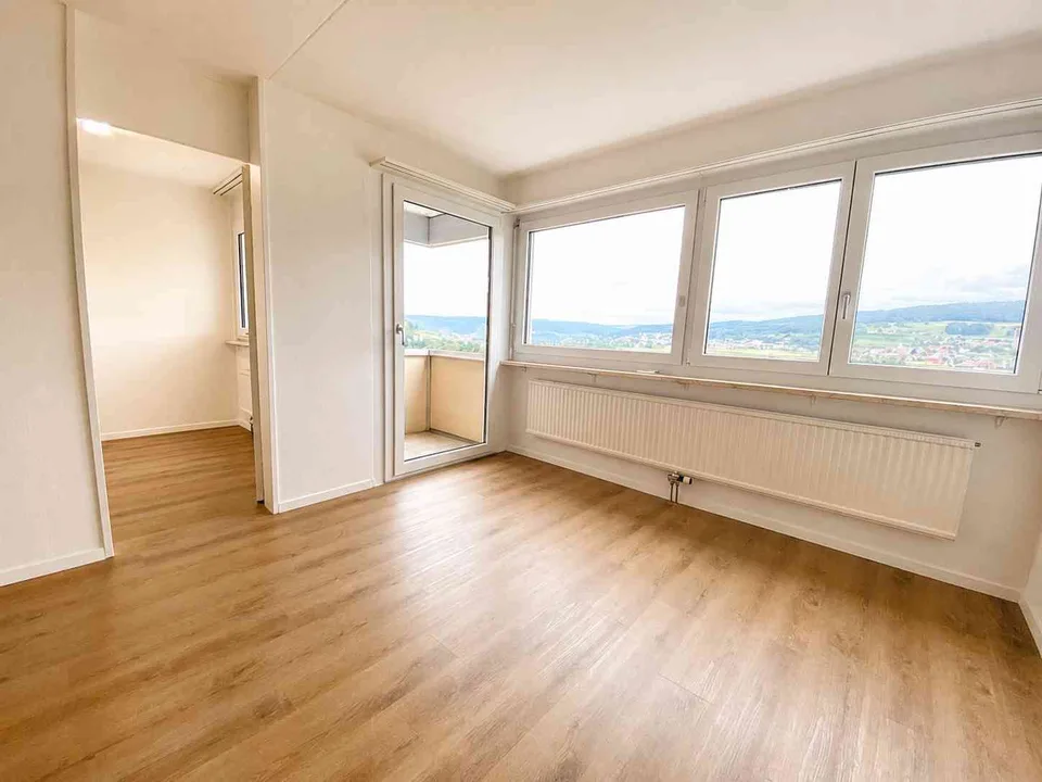 Moderne 1.5-Zimmer-Wohnung im 7. Stock mit wunderschöner Aussicht