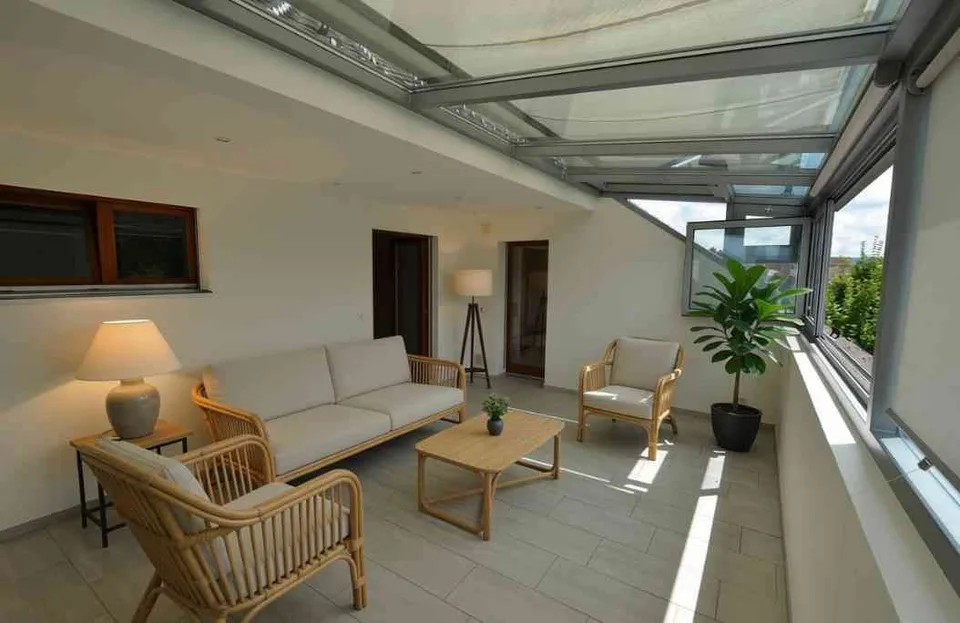 4.5 Zimmer Dachgeschoss-Wohnung mit Wintergarten 160m2
