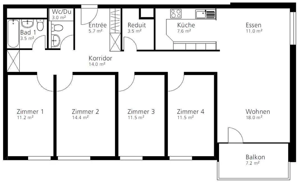 Helle 5.5-Zimmer-Wohnung mit Weitsicht an zentraler Lage in Bern