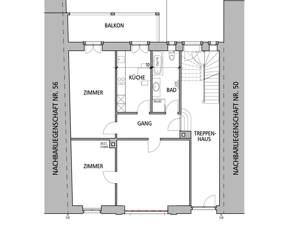 Renovierte Altbau-Wohnung 5 Minuten vom Bahnhof Basel und Tellplatz