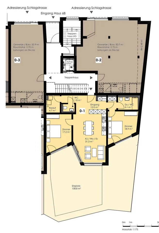 3.5-Zimmerwohnung mit Gartenbereich