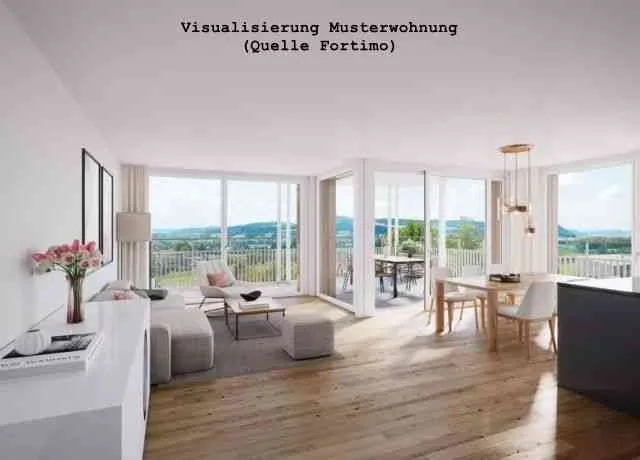 Moderne, lichtdurchflutete 3 1/2-Zimmer Neubauwohnung in St.Erhard