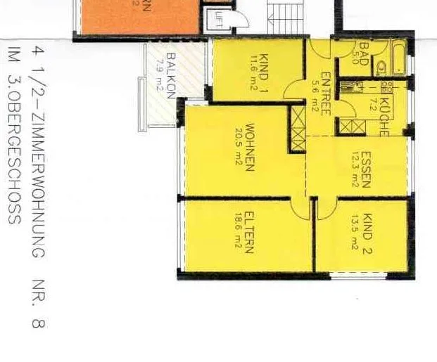 Helle 4.5-Zimmer-Wohnung mit Balkon in Wettswil am Albis