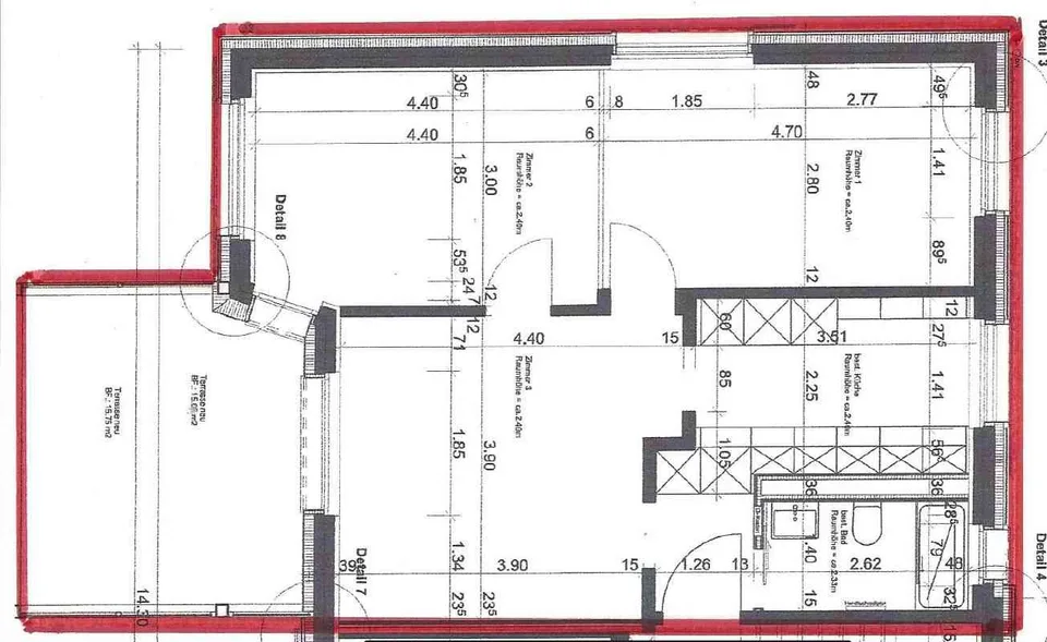 Appartement avec grand balcon