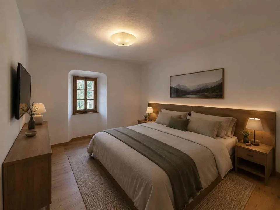 Appartement alpin élégant dans une maison engadine authentique