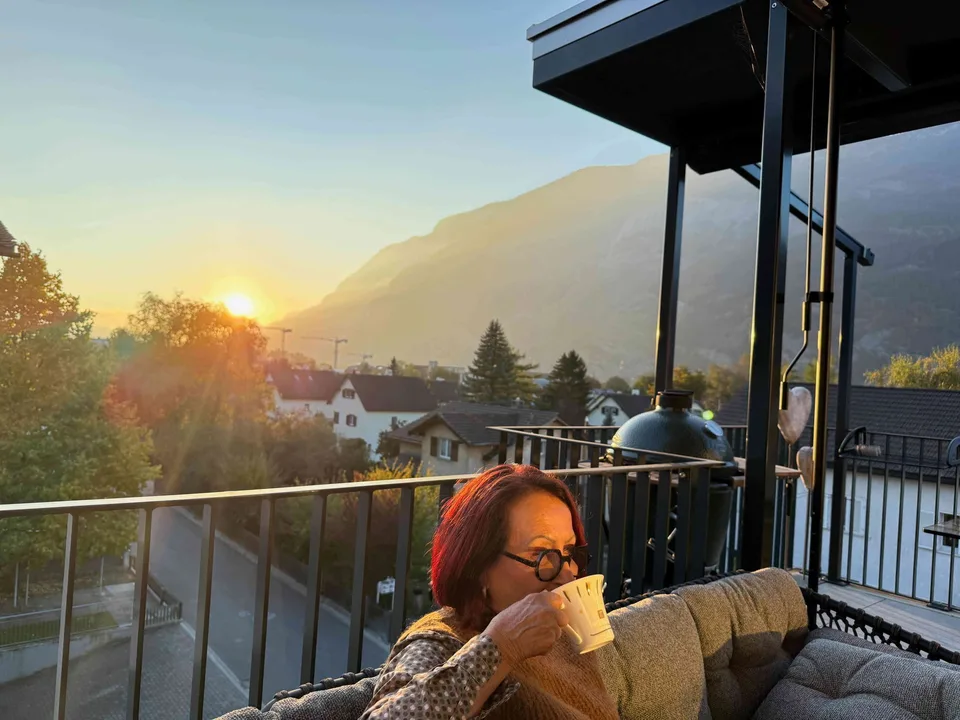 Attika Dachwohnung mit Bergblick