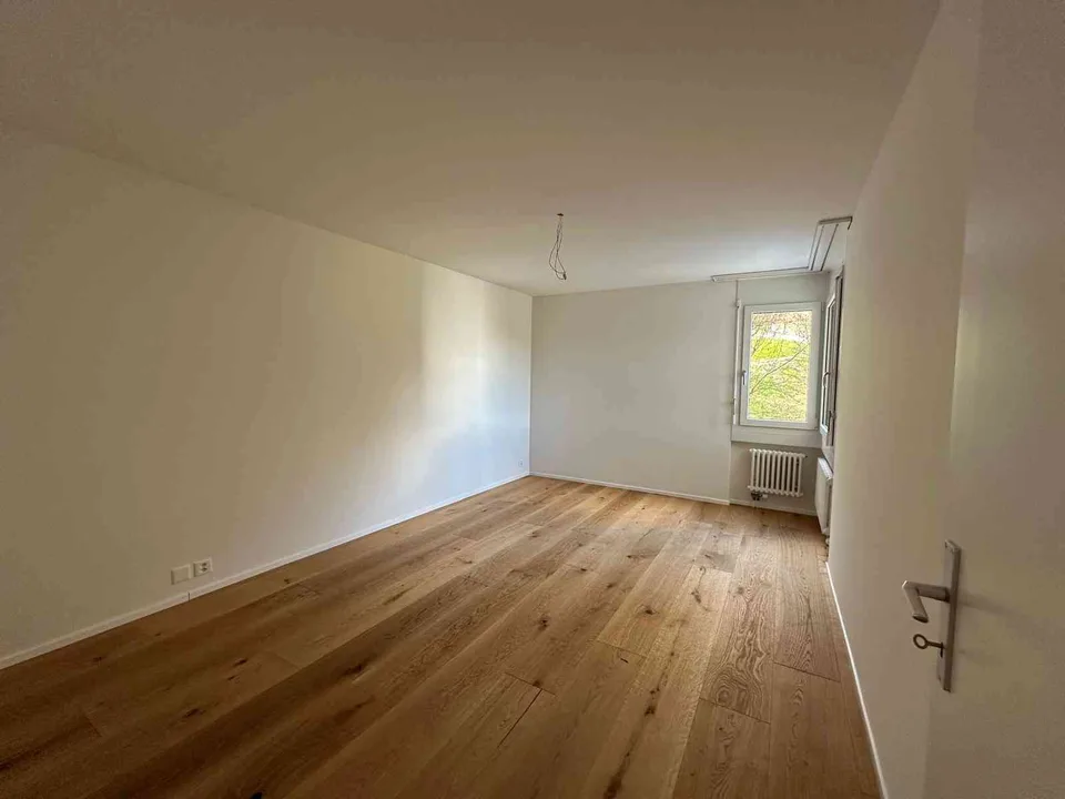 Kernsanierte 3.5-Zimmer-Wohnung mit Balkon & Garage mit Top-Aussicht
