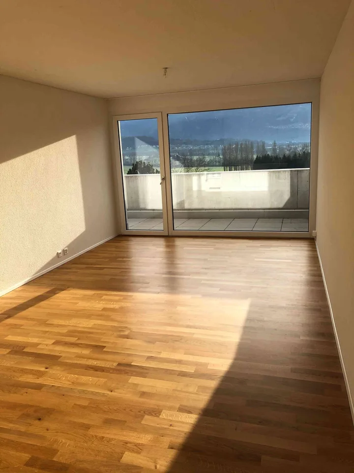 2-Z.-Apartment mit grossem Balkon, moderner Ausstattung und Aussicht