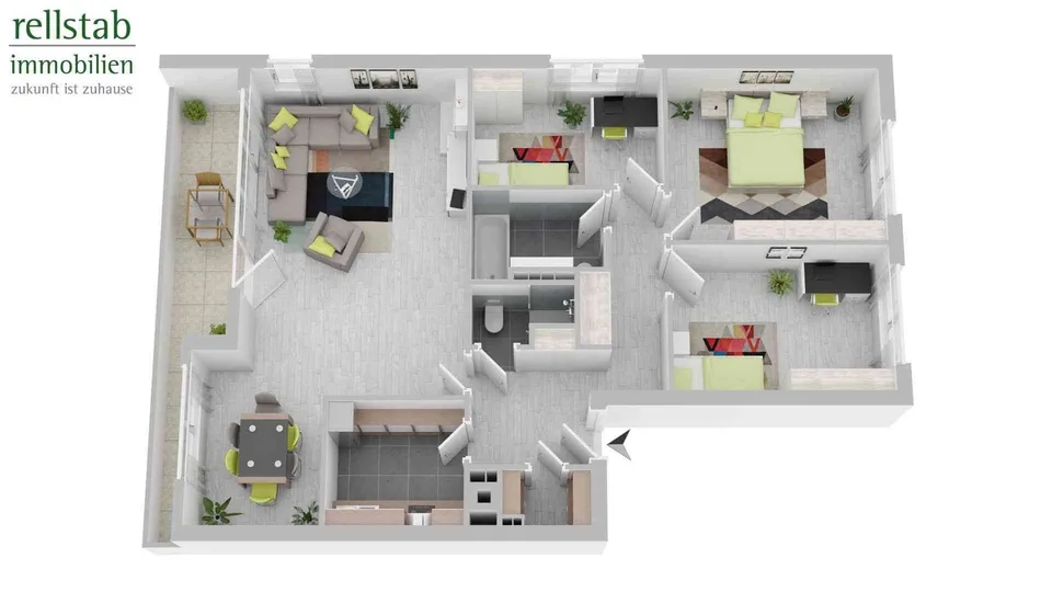 Charmante 4.5-Zimmer-Etagenwohnung an ruhiger Lage mit Aussicht