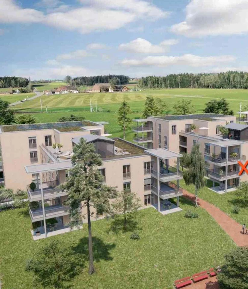 Erstvermietung: Grosse 3.5-Zimmer-Neubauwohnung mit 21 m2 Südbalkon