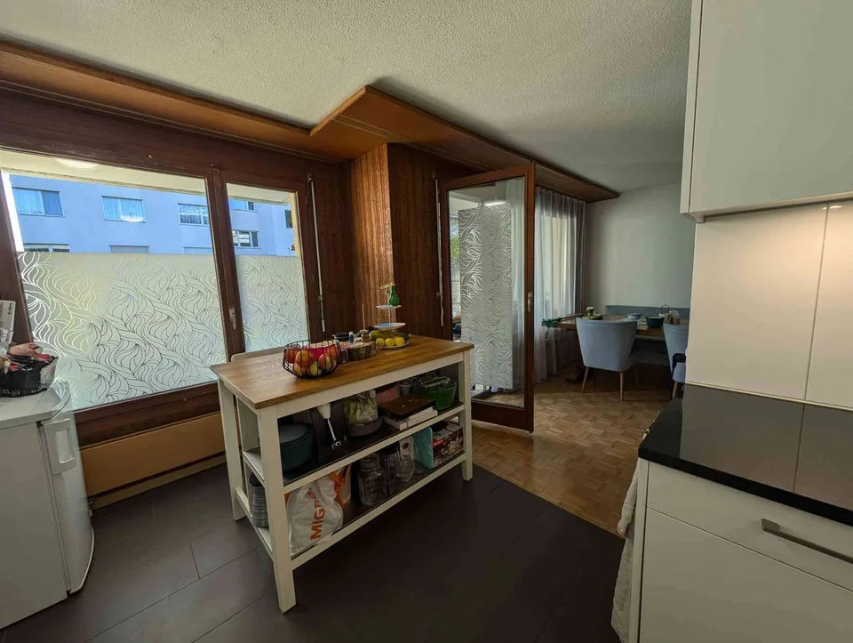 Charming Fully Renovated 3.5-Room Ground-Floor Apartment with Private