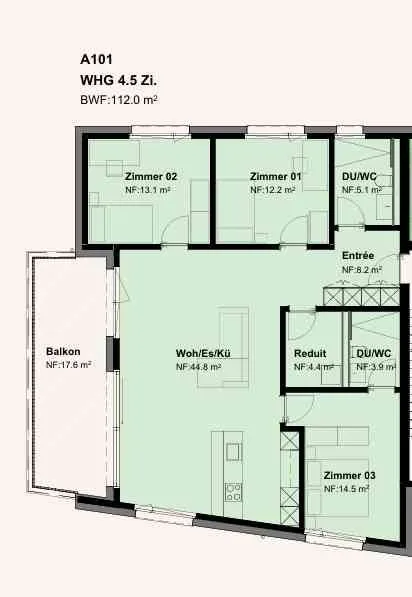 Exklusive 4.5-Zimmer-Neubauwohnung mit Seesicht - Erstbezug ab 1.3.27