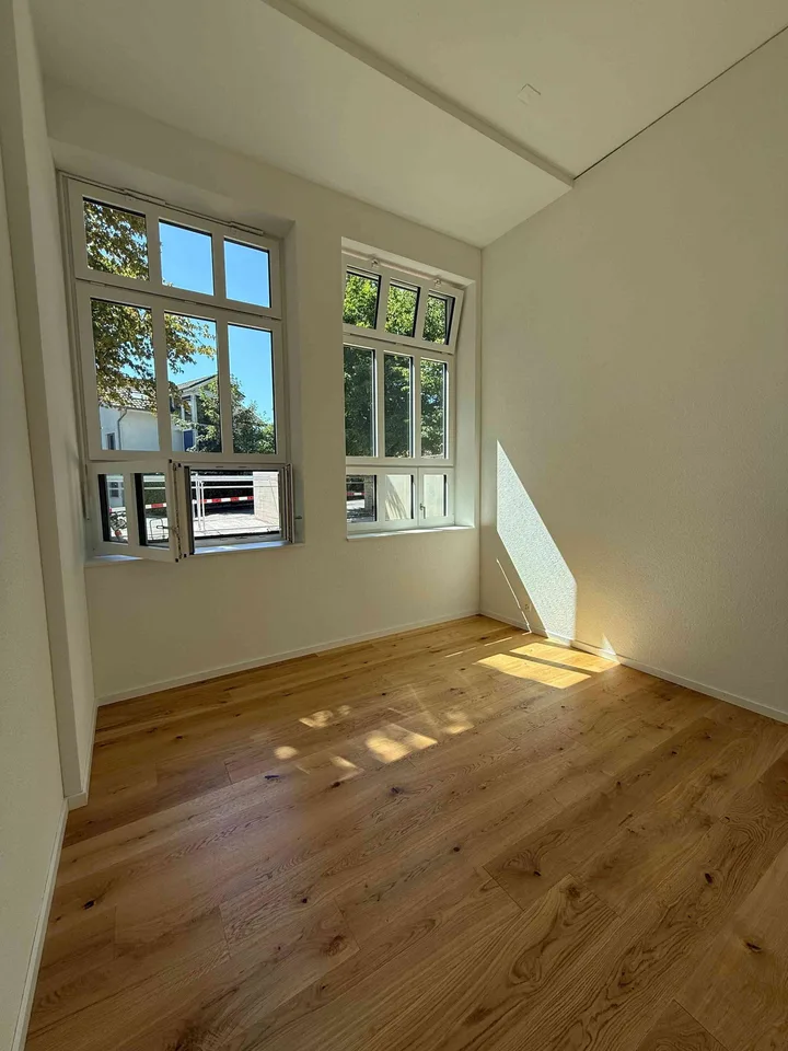 Neue, einzigartige, lichtdurchflutete 3.5 Zimmer Garten-Loft-Wohnung