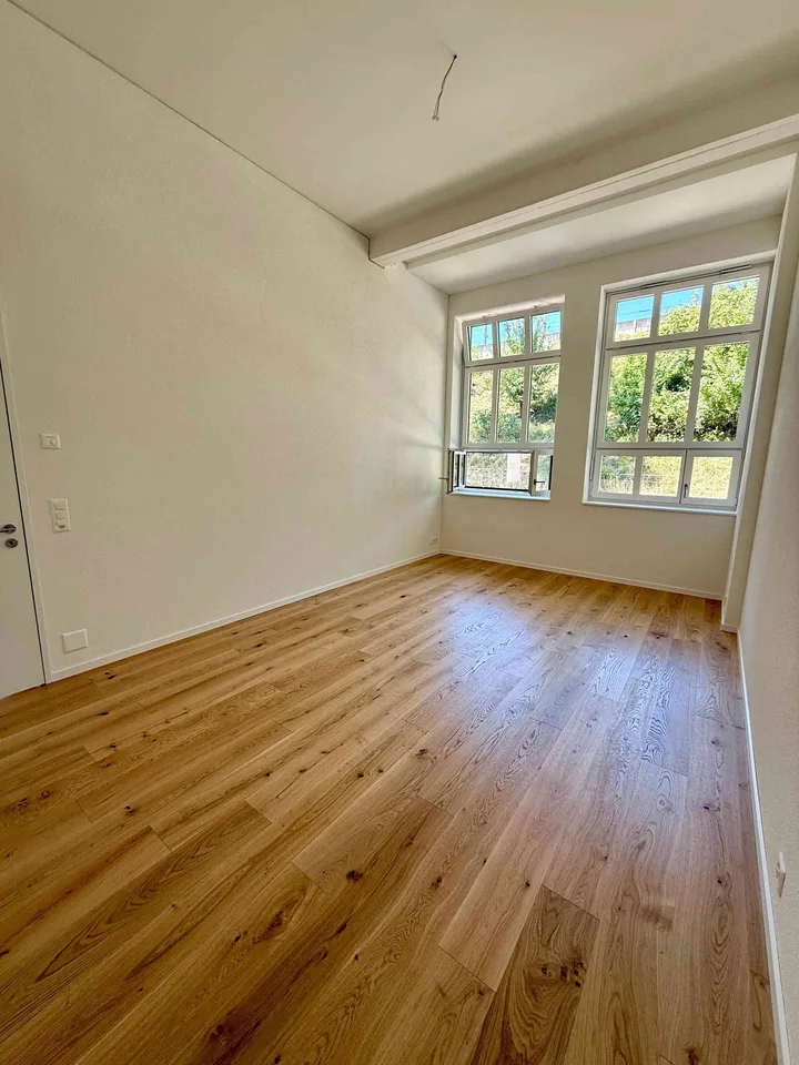 Neue, einzigartige, lichtdurchflutete 3.5 Zimmer Garten-Loft-Wohnung