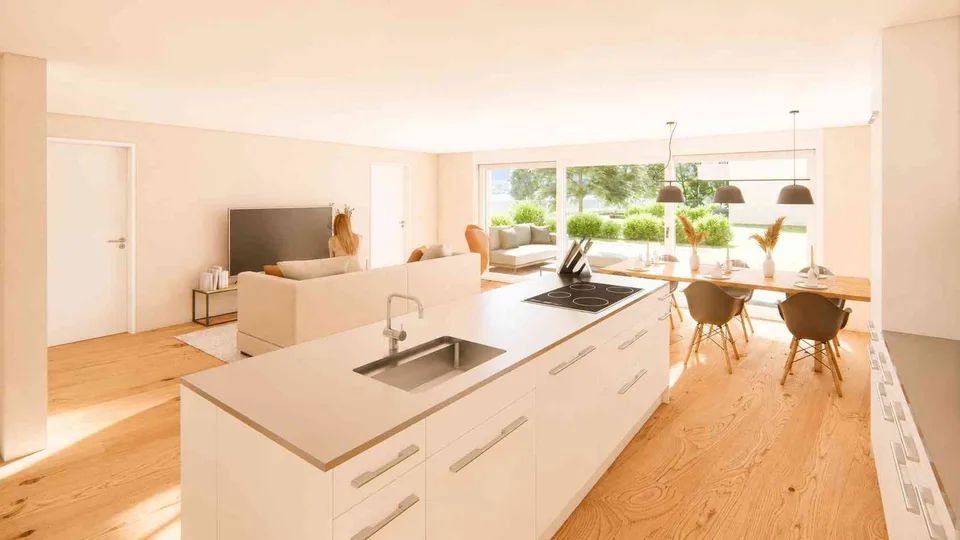 Exklusive 4.5 Zimmer-Neubauwohnung mit grosszügigem Sitzplatz