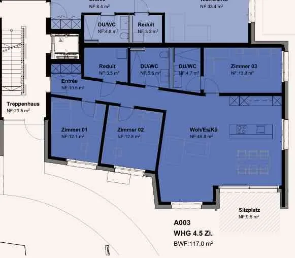 Exklusive 4.5- Zimmer-Neubauwohnung mit Garten