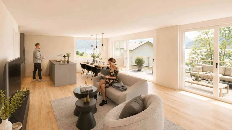 Exklusive 4.5- Zimmer-Neubauwohnung mit Garten