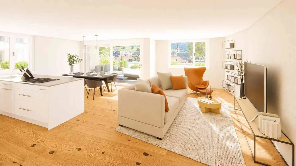 Exklusive 4.5-Zimmer-Gartenwohnung an sonniger Lage in Willerzell