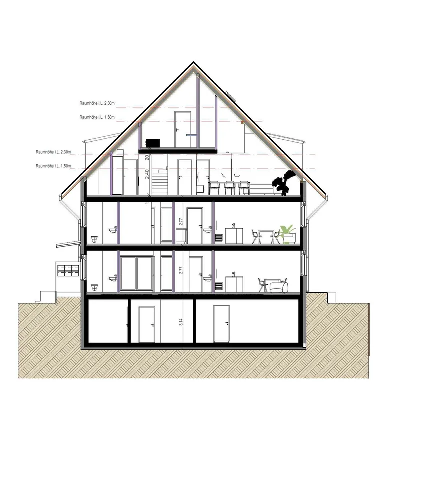 5.5 Attika Wohnung in Ettingen modernes Wohnen mit Charme