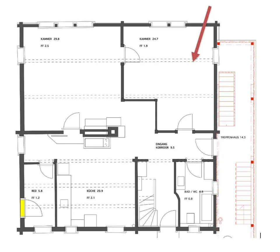 25 m² Raum für Büro, Atelier oder kreative Arbeit