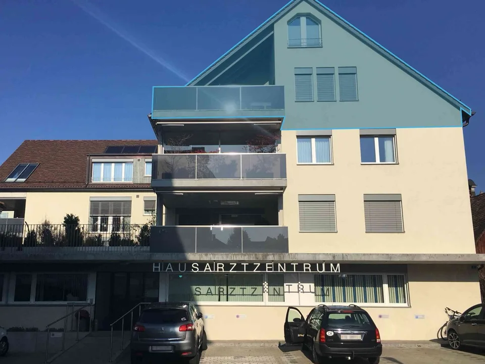 Exklusive 4½-Zimmer-Dachwohnung mit Galerie und zwei Balkonen