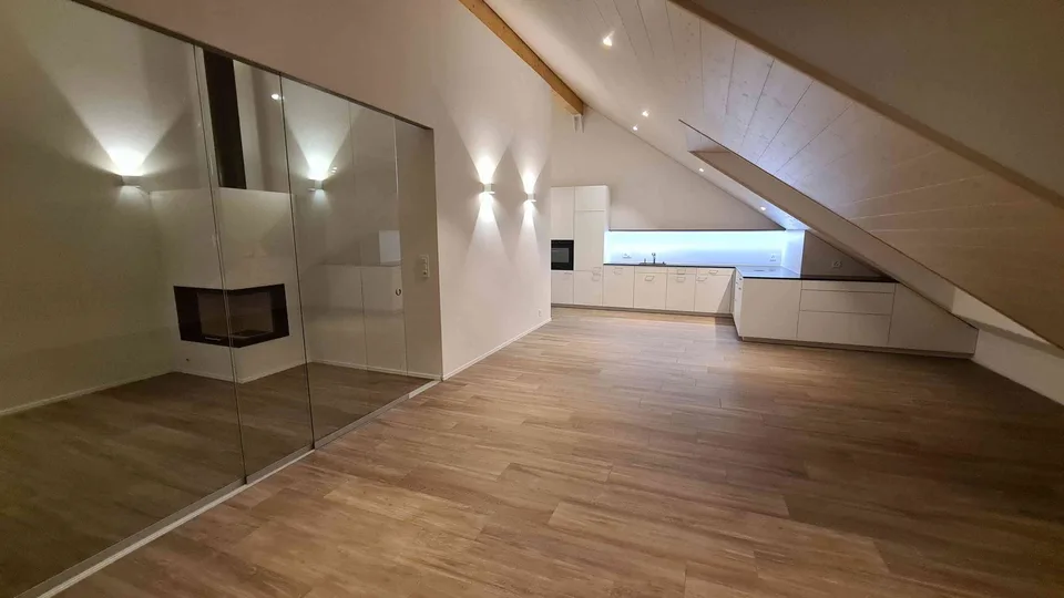 3 1/2 Zimmer Dachwohnung mit traumhafter Aussicht