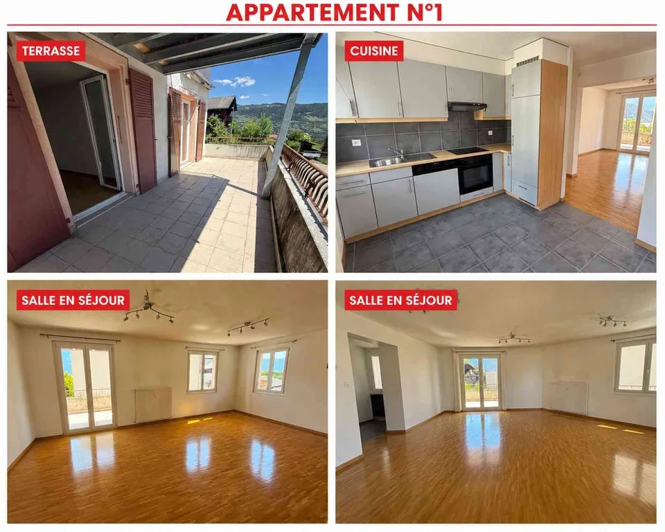 Immeuble de rendement – 325 m² – Revenus locatifs CHF 92’500/an – Vent