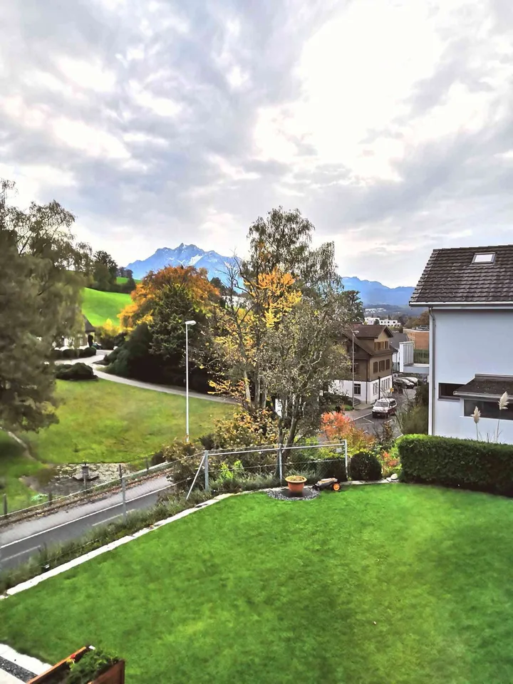 Helle 4..5-Zimmer-Wohnung mit Balkon und Bergblick in Ebikon