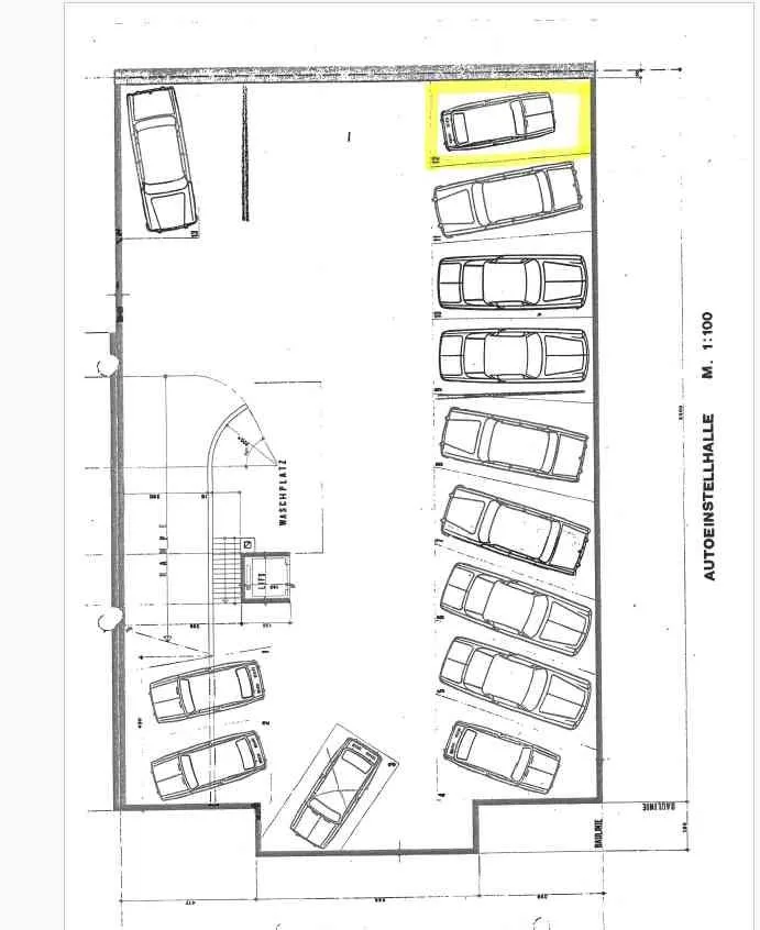 Sicherer Einstellplatz in gepflegter Autoeinstellhalle zu vermieten