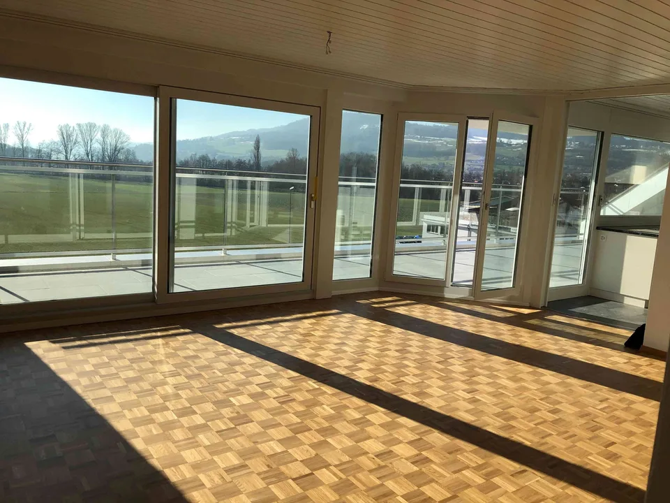 5.5-Zimmer-Attika-Wohnung mit toller unverbaubarer Aussicht