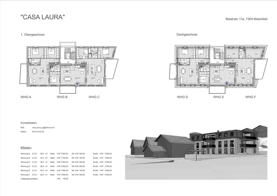 Erstbezug ab 01.04.2026 oder Vereinbarung — Casa Laura, Maienfeld