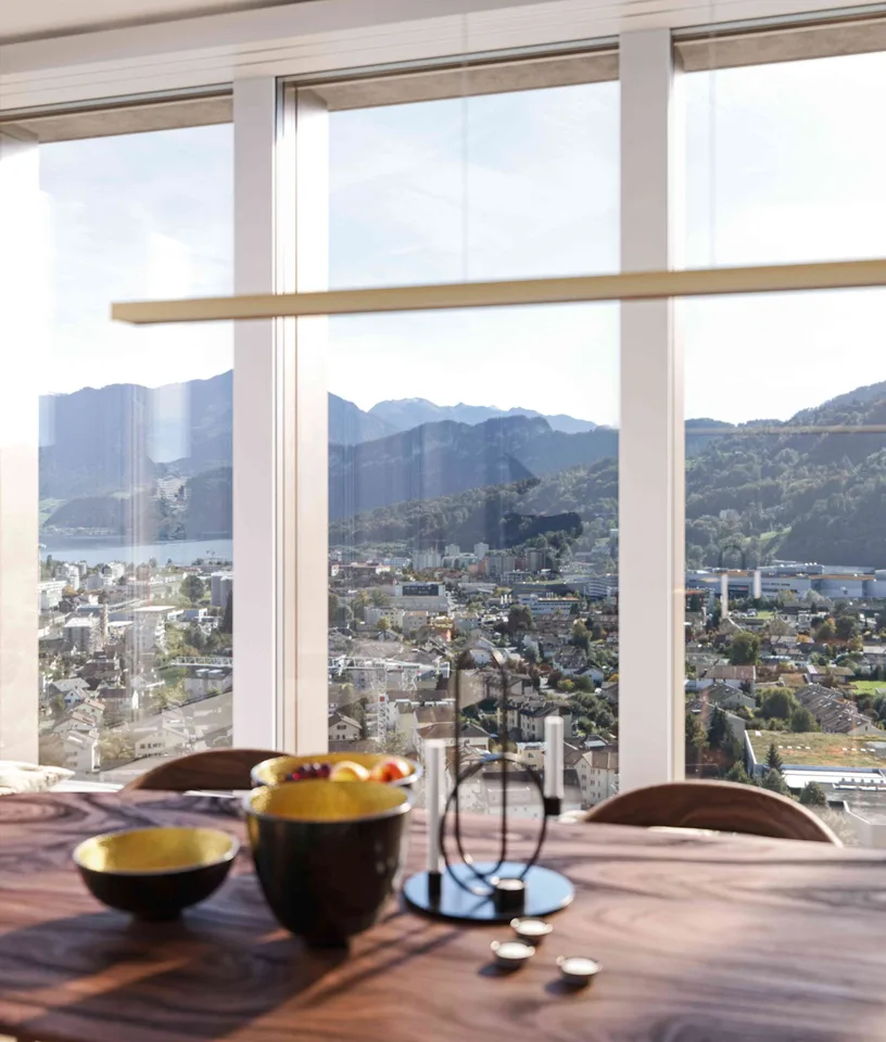 Exklusive 2.5-Zimmer-Wohnung mit traumhaftem See- und Bergblick