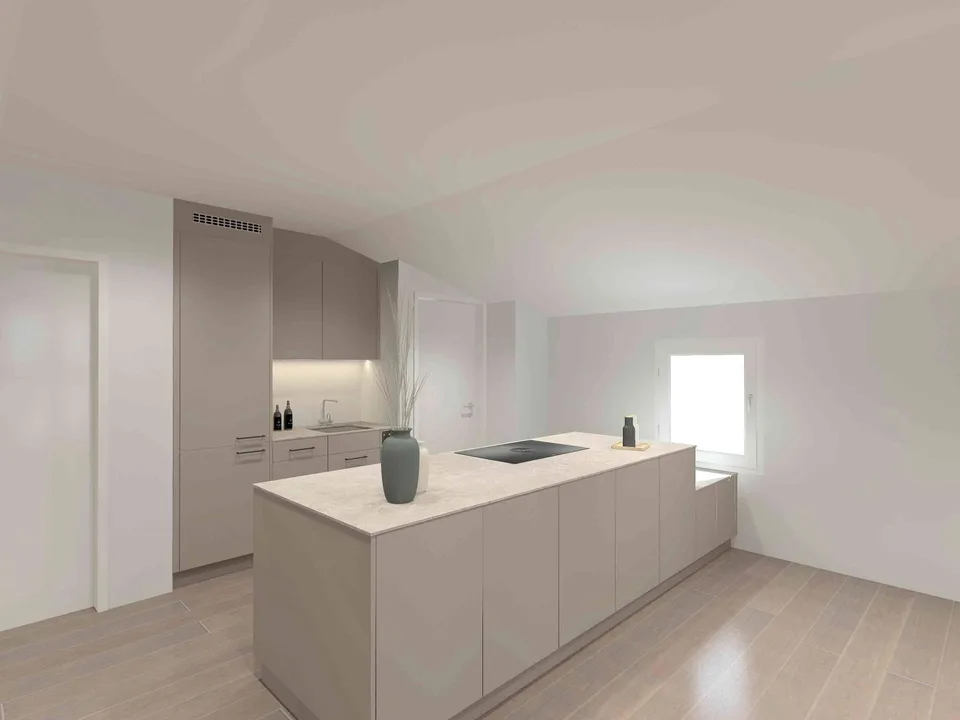 Offene Traumwohnung mit modernem Cheminée