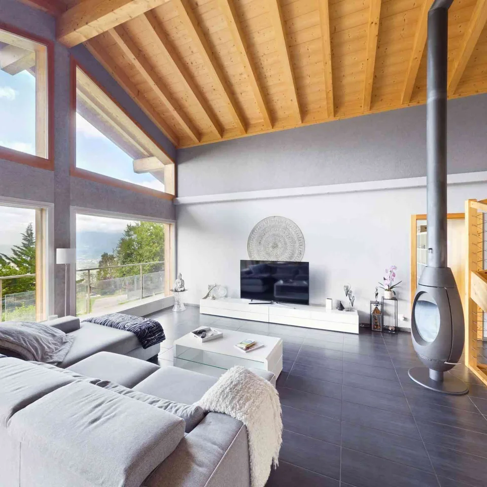 Villa contemporaine 5.5 pces : Volume, Lumière et Vue