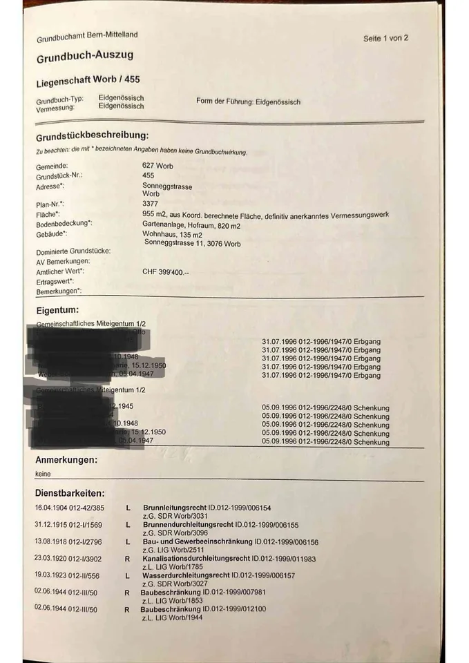 Einfamilienhaus mit unverbaubarer Alpensicht & Baulandreserve