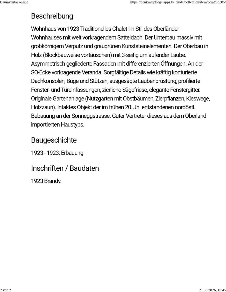 Einfamilienhaus mit unverbaubarer Alpensicht & Baulandreserve