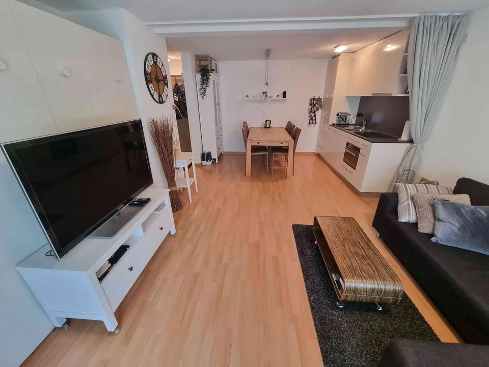 2-Zimmer-Ferienwohnung Unterbäch, modern, Balkon, direkt am Skilift