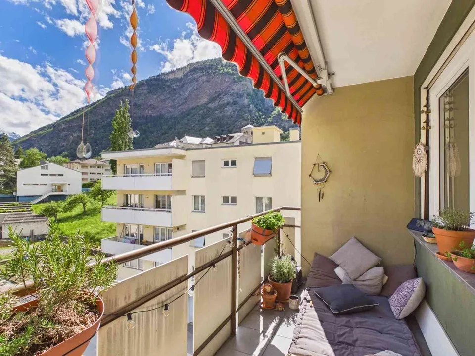 Urban leben in Visp – Moderne 3.5-Zimmerwohnung mit Charme