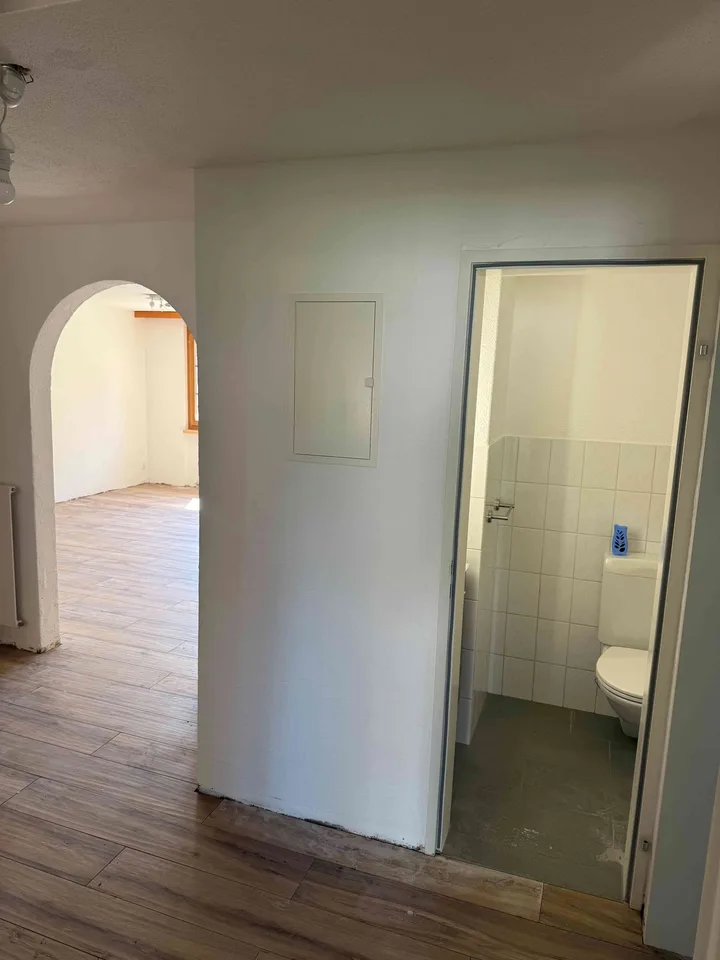 Kinderfreundliche 3.5 Zimmer Gartenwohnung mit Chemine und Pool
