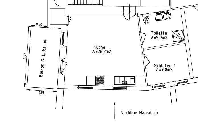 2-Zimmer-Wohnung mit Balkon – möbliert oder unmöbliert, neu saniert