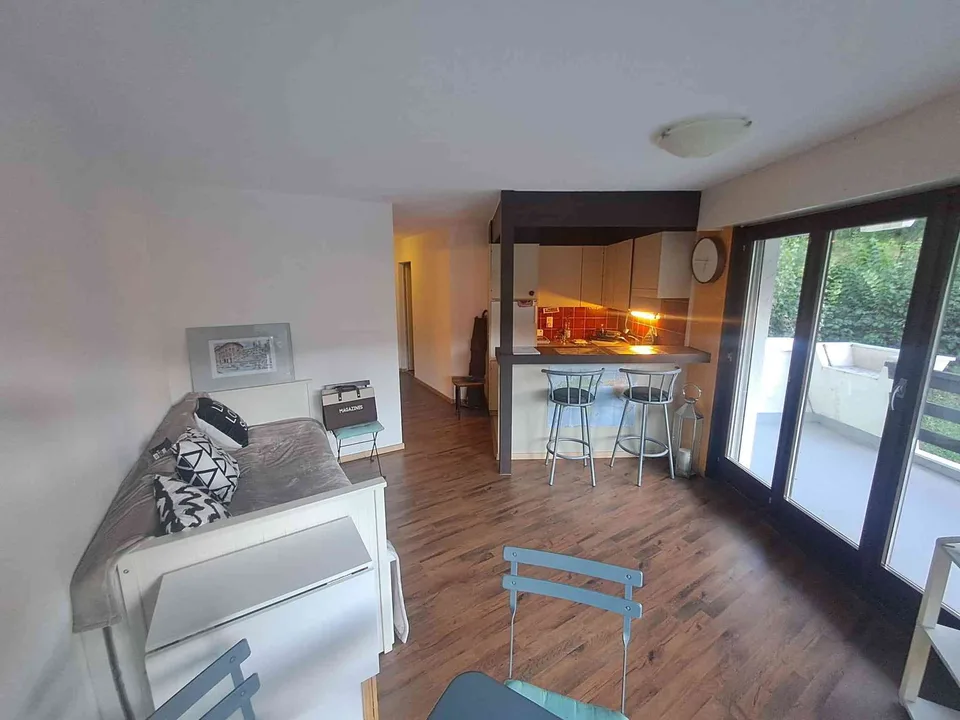 Charmant appartement meublé de 2,5 pièces avec grande terrasse et vue