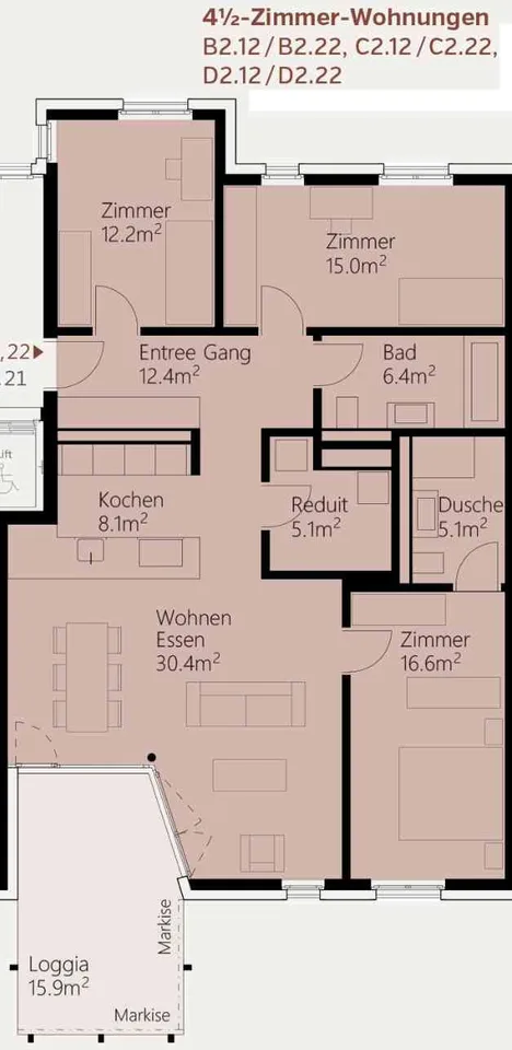 Moderne 4.5-Zimmer-Neubauwohnung in Frick – ab Januar 2027 verfügbar
