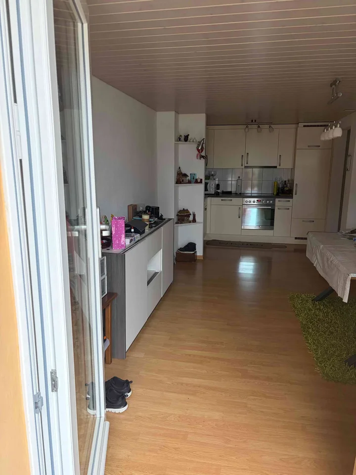 Charmant appartement de 3.5 pièces avec terrasse et vue lac à Lugnorre